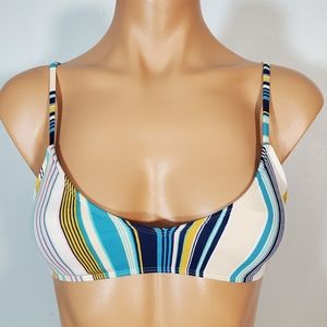 Forever 21 Colorful Striped Bikini Top